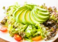 A beautifully plated avocado salad