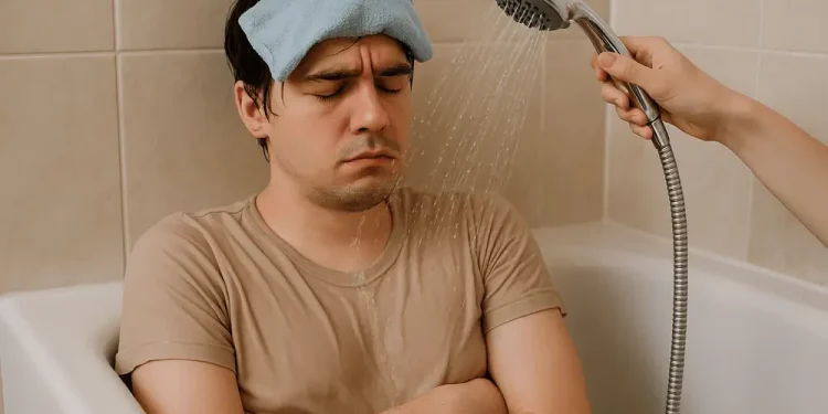 bathing-during-fever